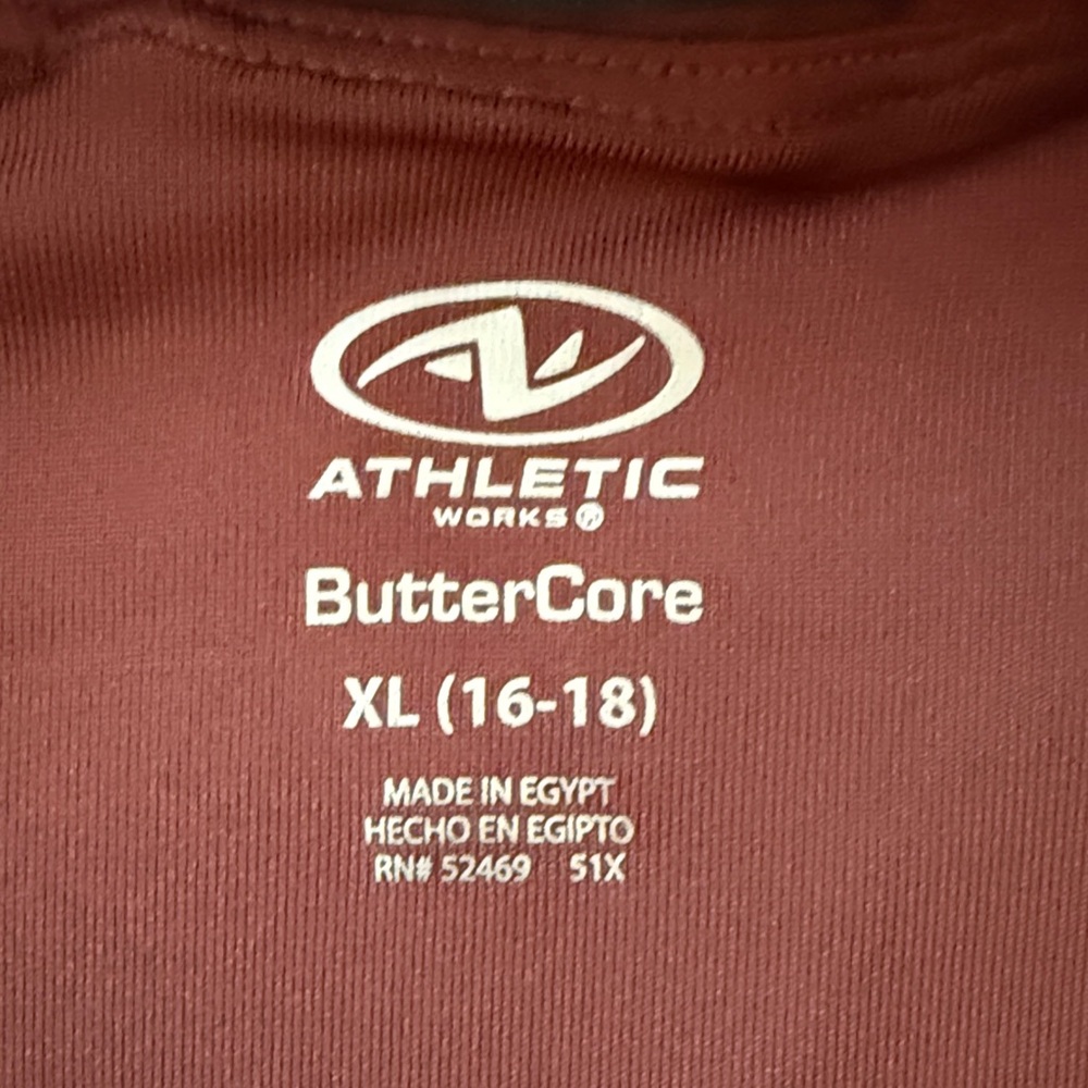 Athletic Works Maroon ButterCore Top - Picture 2 of 4
